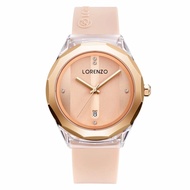 Jam Tangan Wanita Lorenzo 7107 Original Analog Tali Rubber