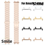 SMILE 2Pcs Strap Adapter  Wristband Smart Metal for Amazfit T-Rex 2