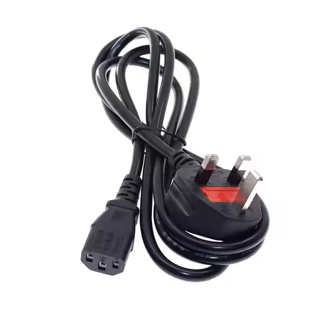 UK BS1363 3 Pin Plug to IEC320 C13 Power Cord Cable for Power Supply,Monitor,Rice Cooker AC Adapter 
