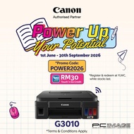 CANON Pixma G3010 Refillable Ink Tank Wireless All-In-One Printer (come with 4 ink bottles)