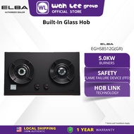 Elba EGH-S8512G(GR) Built-in Gas Hob - 2 x Burners 86cm Premium Grey Glass Flame Failure Safety Devi