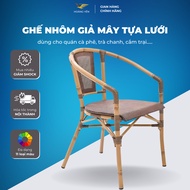 Aluminum imitation rattan chair, textilene mesh backrest 02 1 year 91 for 1 exchange). High-end prod