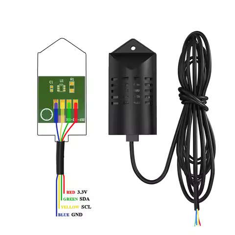 SHT20 Digital Temperature Humidity Sensor Module With Case 1M Extension Cable 0-100%RH -40 -125 Repl