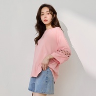 OB Strictly Selected Cool Feeling.Ice Silk Sunscreen Lace Sleeve Loose Top < AB21360 >