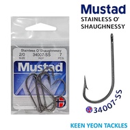 MUSTAD STAINLESS O'SHAUGHNESSY HOOKS 34007-SS