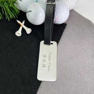 【FulgorJewel】客製化高爾夫球袋姓名牌 方形行李牌 免費刻字