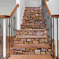 6/13pcs Stair Stickers 39x7 Self-adhesive Staircase Decals For Stair Steps Home Bathroom Floor Decor