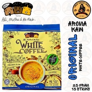 ALI MUTHU & AH HOCK ORIGINAL AROMA KAW WHITE COFFEE INSTANT DRINK / 15 STICKS X 35 GRAM / KOPI PUTIH