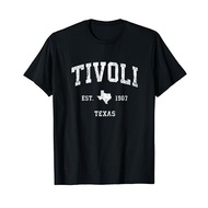Men's cotton T-shirt Tivoli Texas TX Vintage Athletic Sports Design T-Shirt 4XL , 5XL , 6XL