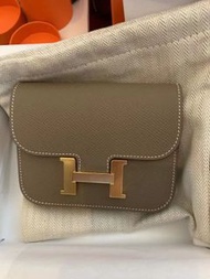 Hermes Constance slim 大象灰金扣