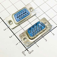 [10 Pieces]- DB15 Male Port 15 Pins Straight 3 Rows Solder Wire Connector