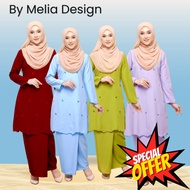 Melia Design Baju Kurung Moden Sulam Eksklusif Murah Viral Baju Tunang Nikah Sanding Maroon Hitam Biku