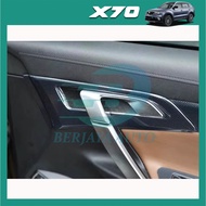 Proton X70 Decoration Carbon Fiber Door Handle Lining Fit For X70 (2018-2023) Berjaya Auto Car Acces