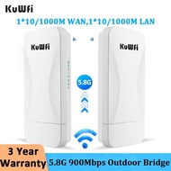KuWFi 2KM Long Range Outdoor CPE 900Mbps 5GHz Wireless Repeater Extender Access Point AP WiFi Bridge