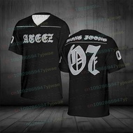 hot toys | Kpop Ateez Member Football Jersey Streetwear Casual Sport Oversize Short Sleeve Summer Wo