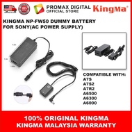 Kingma Dummy Battery Kit Sony NP-FW50 with AC Power Supply Adapter