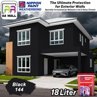 18L Nippon Paint Exterior Weatherbond Black 144