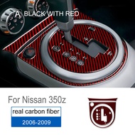 Carbon Fiber Interior Trim for Nissan 350Z 2006-2009 Accessories Car Gear Shift Panel Cover Decorati