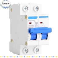 LAMOO 2P Circuit Breaker, 25A/40A/50A/63A 2P 400V AC Circuit Breaker, Durable DZ47-63 Leakage Circui
