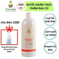 Nước ngâm rửa thực phẩm Fuwa3E 1L100% enzyme từ dứa giúp loại bỏ độc tố thực phẩm khử tanh cho thịt