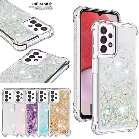 Galaxy S24FE Case Quicksand Bling Glitter Case For Samsung Galaxy S23FE S21FE S20FE Flowing Liquid S