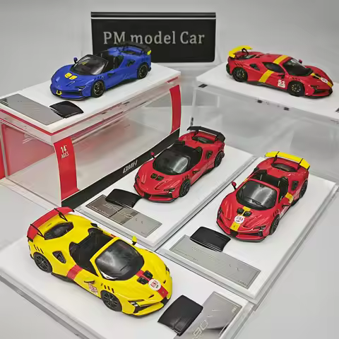 DMH 1:64 SF90 XX Stradale Le Mans Convertible Removable Top Alloy Diecast Model Car Collectible Gift