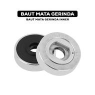 Nut Baut Mata Gerinda 4" 12MM Inner Outer Kunci Mata Baut Grinda Ring Penjepit Mata Gerinda - 6777