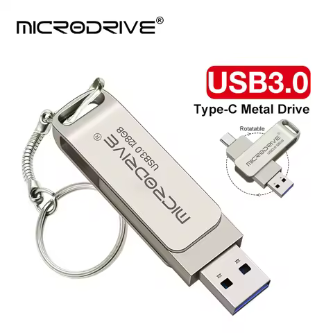 USB Flash Drive 3 IN 1 USB3.0 & Type C OTG Pen Drive 64GB 128GB 256GB High Speed USB Stick Pendrives