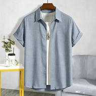 Men Shirt for Men Clothing Hawaiian Shirt Tropical Print Short Sleeve | Casual Beach Blouse Summer H