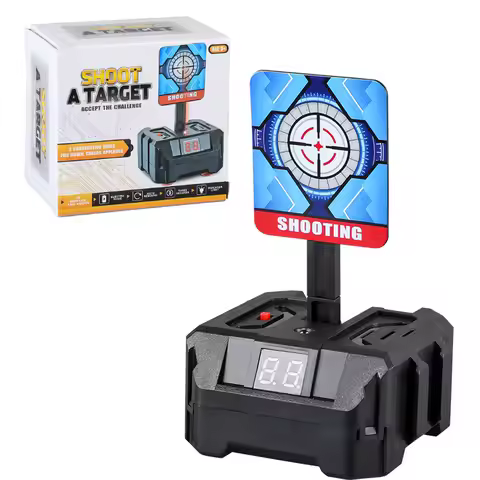 Automatic Reset Electronic Scoring Target for Nerf Guns AWM Soft Bullet Gun Gel Ball Sprayer Against