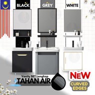 [Tahan Air Storage Bijak] Aluminium Bathroom Cabinet Bilik Mandi SET Lengkap Basin Toilet SInk洗臉盆浴室柜