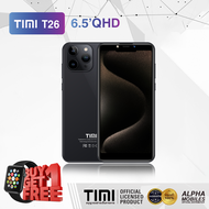 TIMI T26 (6+128GB) โทรศัพท์มือถือ Android 13 จอใหญ่ 6.5 นิ้ว แบตเตอรี่ 5500mAh กล้อง 13MP ประกันศูนย์ไทย 12 เดือน