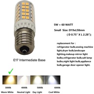 E17 Led Bulb Microwave Oven Light Equivalent 60w Incandescent Warm White Appliance Light for 40w - 6