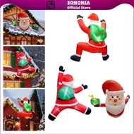 [SONONIA] Inflatable Santa Claus Christmas Inflatable Santa Claus Holiday Decor Outdoor Inflatable S