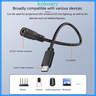 KOK Quick Connection Power Cable DC35135 DC5521 Female Adapter Wide Compatibility
