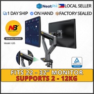 NB North Bayou Dual Monitor Arm Mount Stand G35 [4.4 to 26.4lbs for Each Arm]
