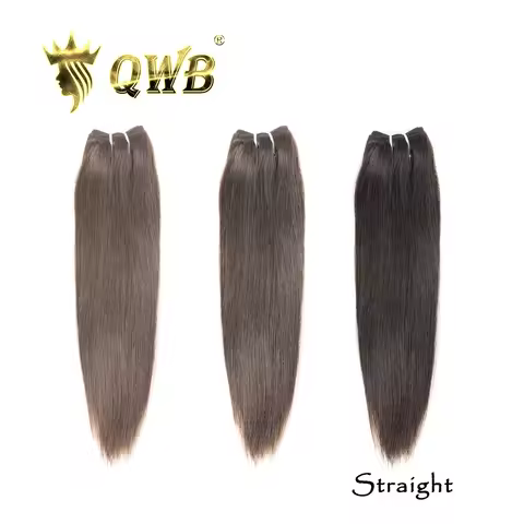 Straight 3 Bundles Deal Brazilian 100% Human Hair Silky Soft Natural Color Double Weft 10"-28" Free 