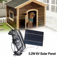 <ARBES> Solar Panel Fan Kit 5.2W 6V  Solar Panel with 8 inch USB Solar Fan for Pet House