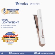 SimplusPink 2 In 1 Hair Straightener & Waves Iron Ceramic 3D floating plate LCD Screen Safety Lock 1