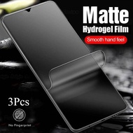 MotoG24 3Pcs 999D Matte Frosted Soft Hydrogel Film For Motorola Moto G24 G15 Power G85 G75 G64 G55 G