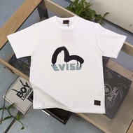 EVISU/God of Fortune 2026 Early Spring New Style Short-Sleeved T-Shirt Men Style Women Couple Style 