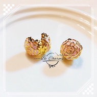 BE CHARMS Gold Plated 24K Charm Rose Clip Ready Stock Malaysia