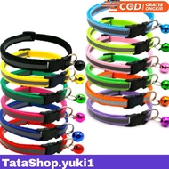 Bell Cat Necklace Pet Necklace/ Adjustable Bell Plain Cat Necklace/ Cat Necklace Reflective Cat Neck