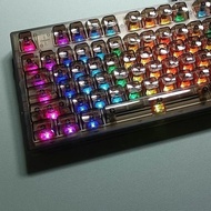 Lelelab Crystal superx ปุ่มกดโปร่งใส Cherry profile ABS keycaos สำหรับแป้นพิมพ์เปล่า