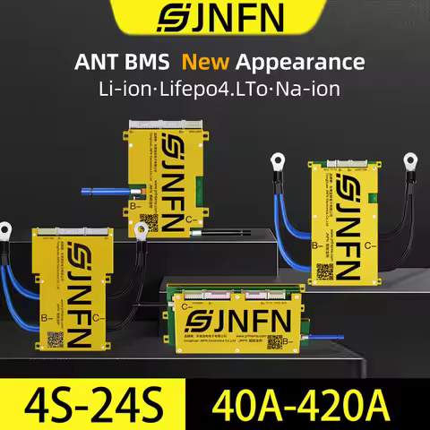 Ant Smart Bms 16s 48v lifepo4 4S 12V 8S 24V 7S 13S 14S 10S 24S 72V Bms 3.2v 3.7v 40A 60A 100A 130A f