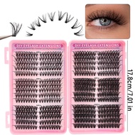 530-576Pcs DIY Lash Clusters Individual Thick Segmented Eyelash Extension Mixed Lashes Extension Clu