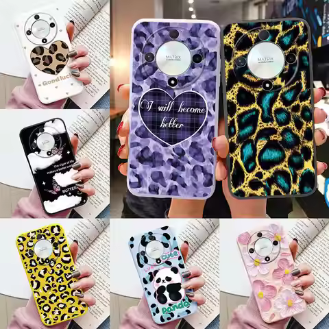 Leopard Luxury Case For Honor Magic 4 LITE 5G Magic5 Lite 6 Lite 50 Lite X9 X9A X9B X9C Huawei Mate 
