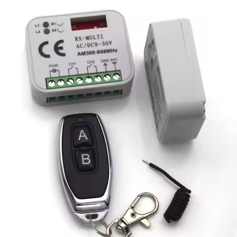 RX-Multi Receive Controller AC DC 9-30V AM300-868MHz Gate Garage Door Remote Control 433MHz 868MHz S