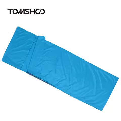 TOMSHOO 70*210CM Outdoor Travel Sleeping Bag Camping Polyester Pongee Sleeping Bag Liner with Pillow