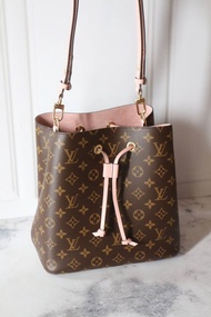 Original - BNIB LV Louis Vuitton Neonoe Neo Noe Monogram Pink Poudre B